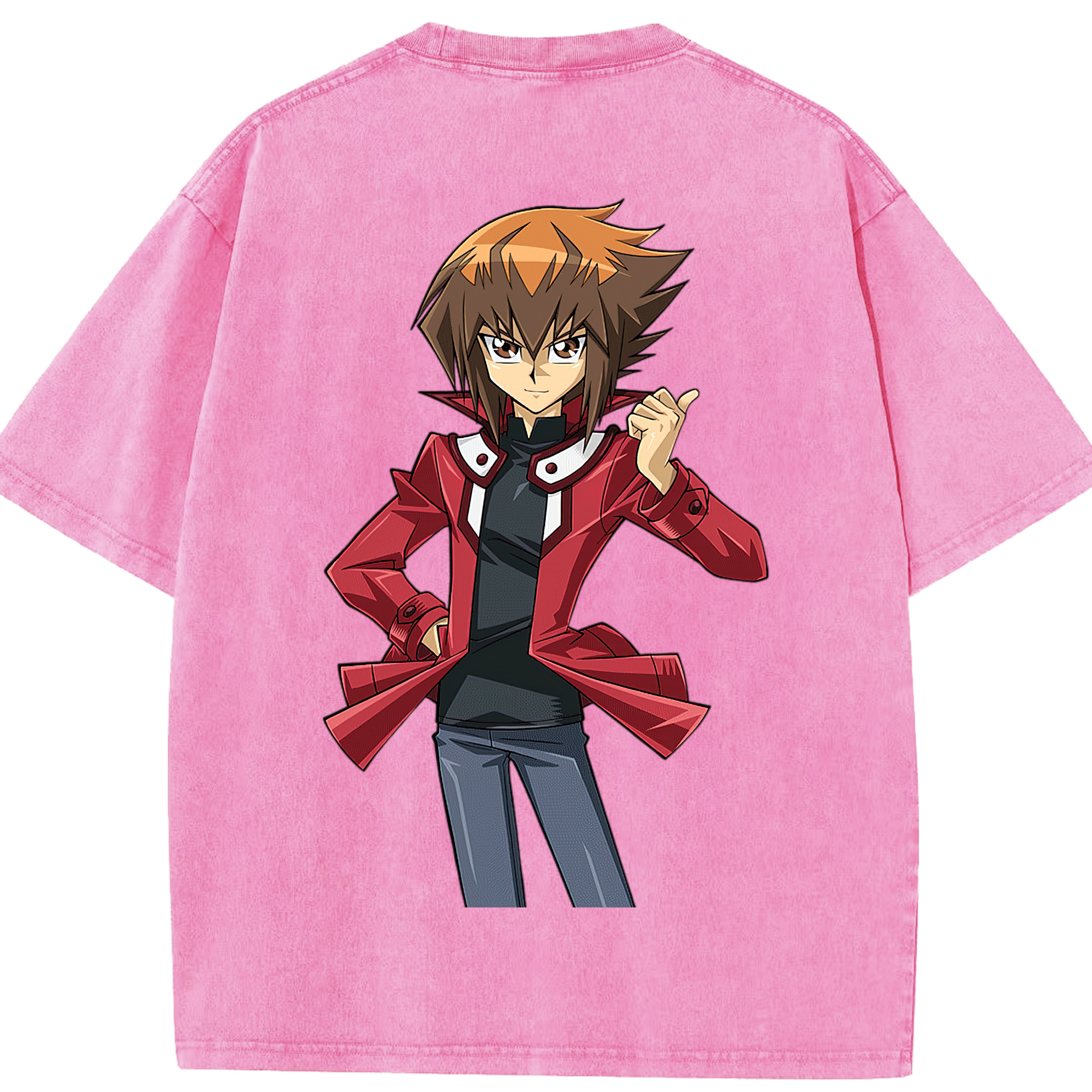 （画像用） 遊☆戯☆王 Yu-Gi-Oh! 綿100% ヴィンテージ風 半袖Tシャツ（背面プリント）